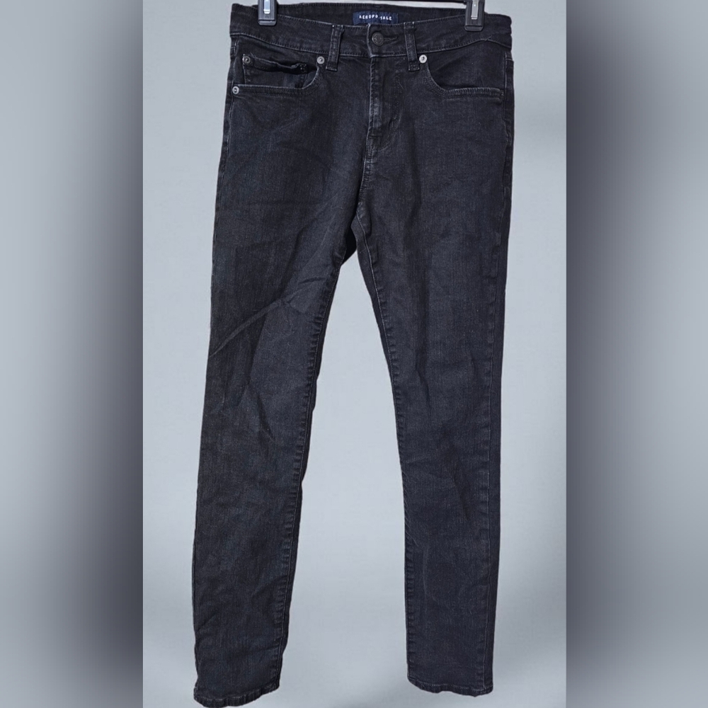 Aeropostale Men's Charcoal Skinny Jeans
